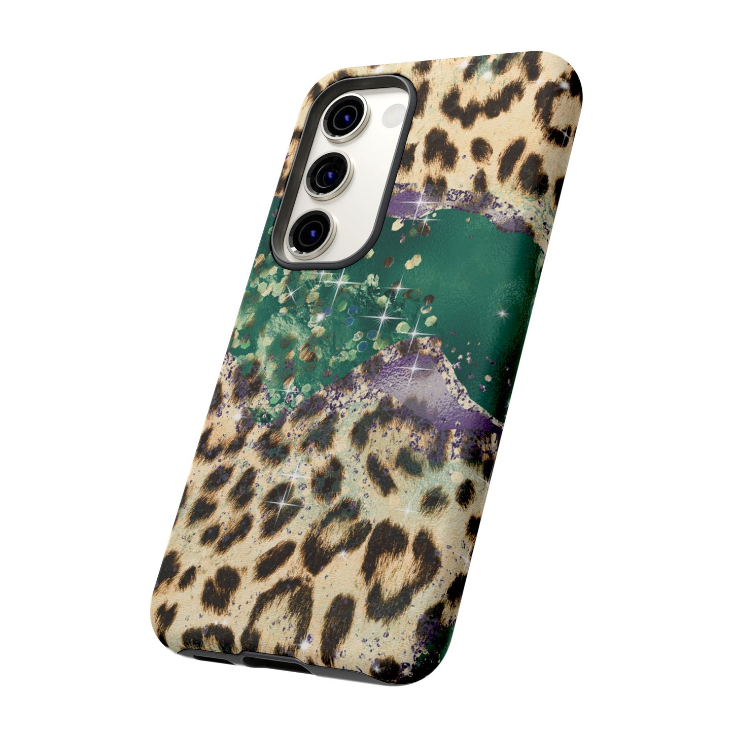 Emerald Glitter Leopard Print - iPhone Series Case