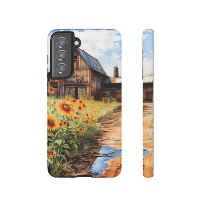 Sunflower iPhone Case  Rustic Farm Style