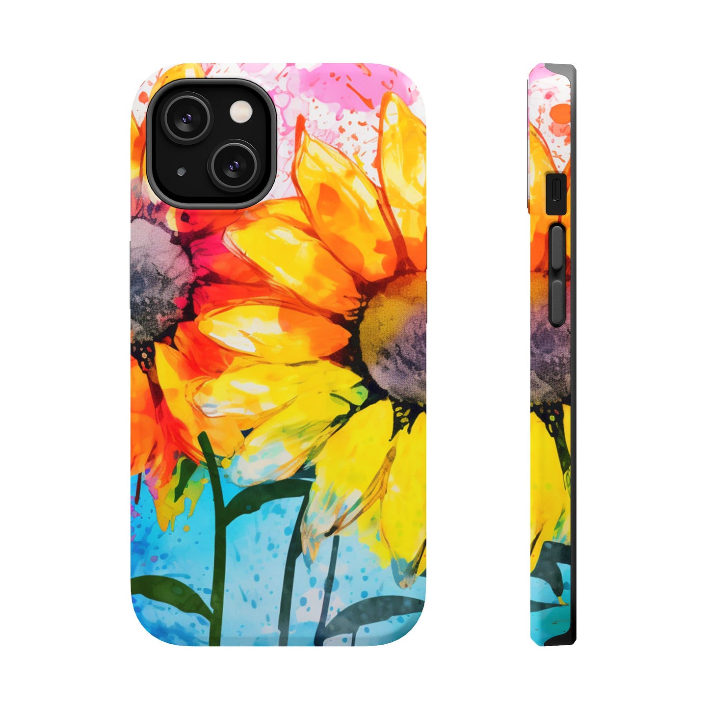 Bold Watercolor Sunflowers - MagSafe iPhone Series Case