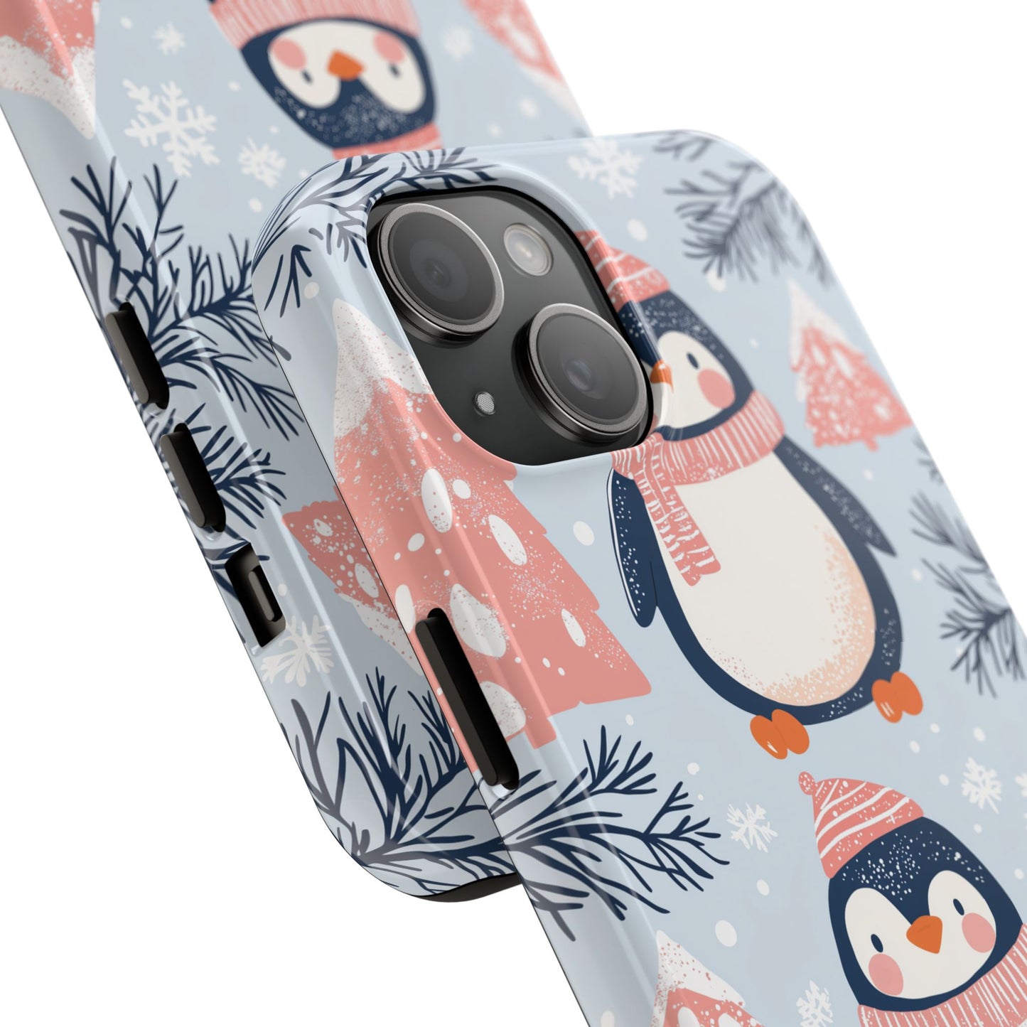 Penguin in Winter Wonderland iPhone Case