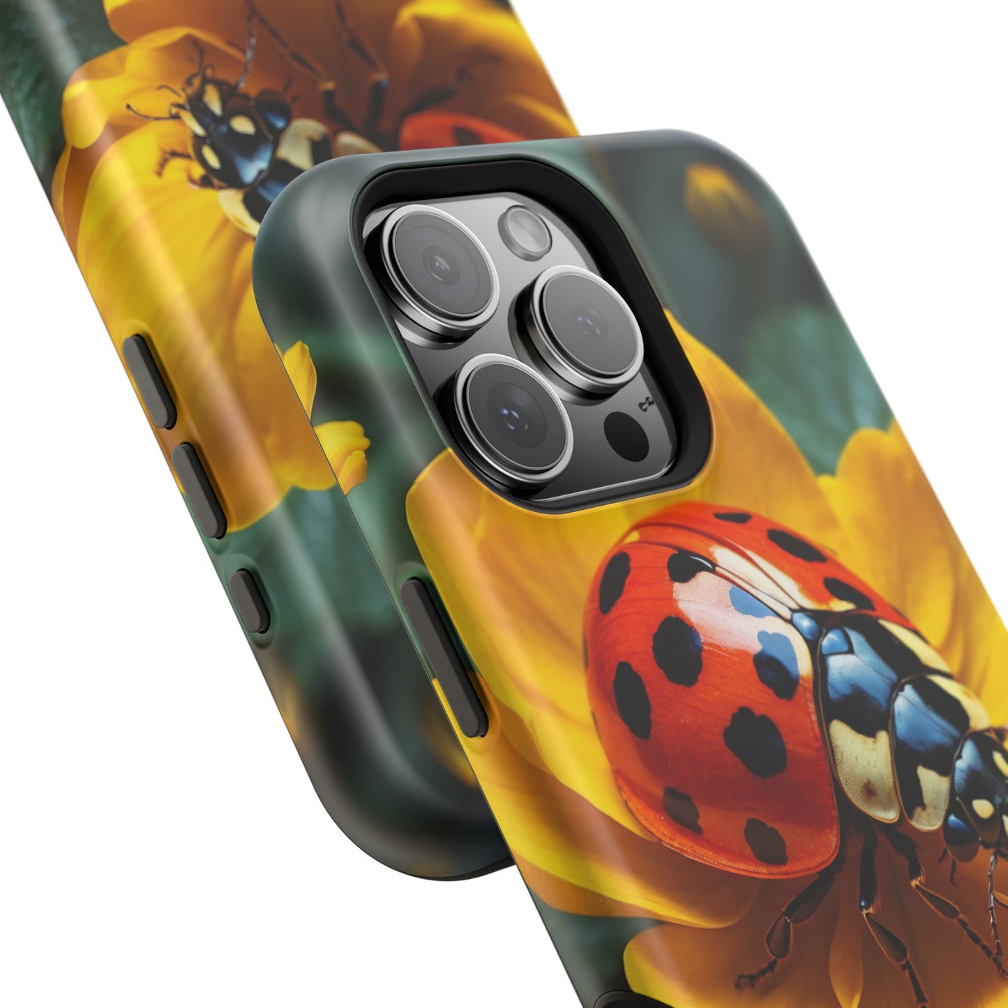 Yellow Blossoms with Bug Accent - MagSafe iPhone Case