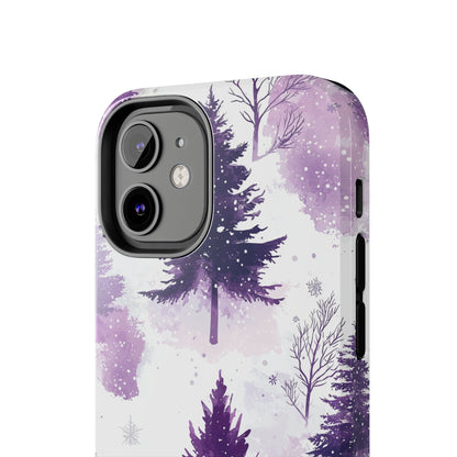 Purple Snowy Forest - iPhone Series Case