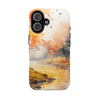 Autumn River Serenity – iPhone Case