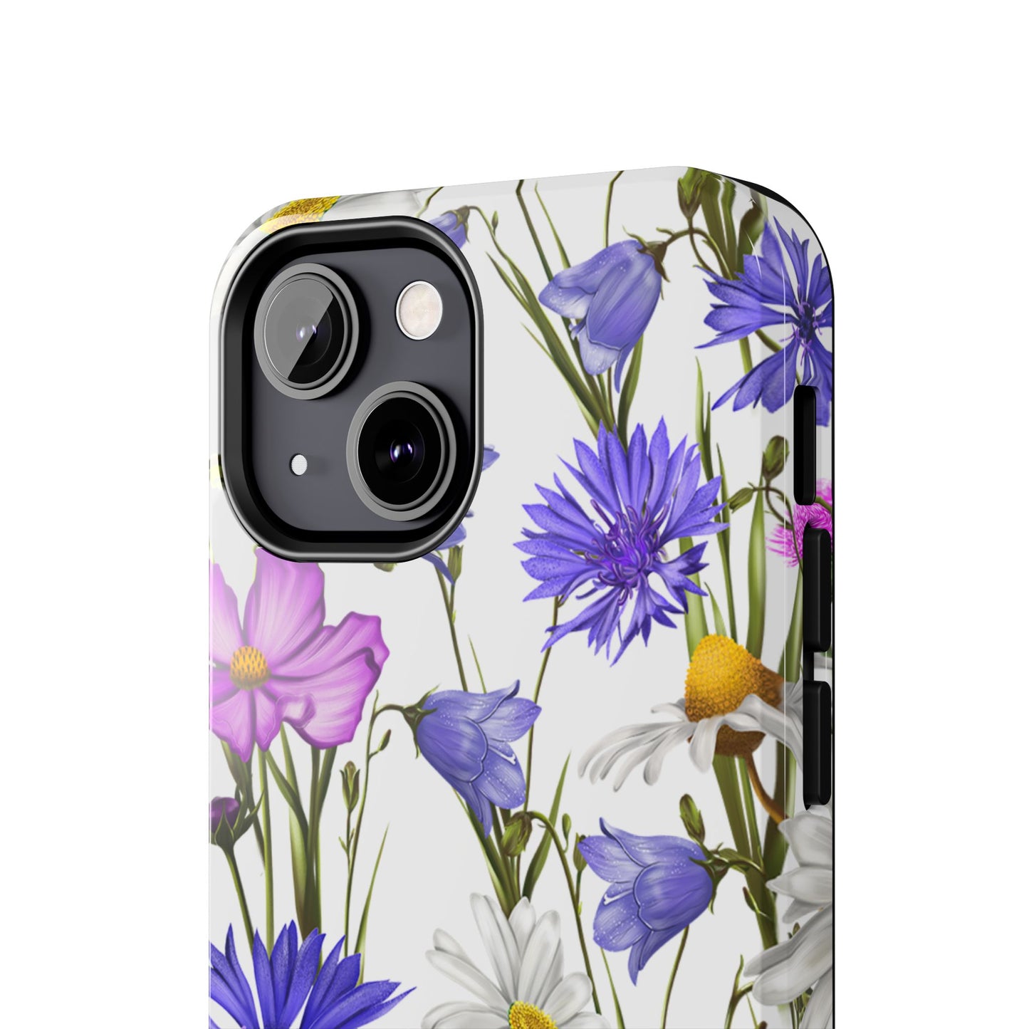 Wildflower Meadow iPhone Case – Purple, Blue, and White Floral Design