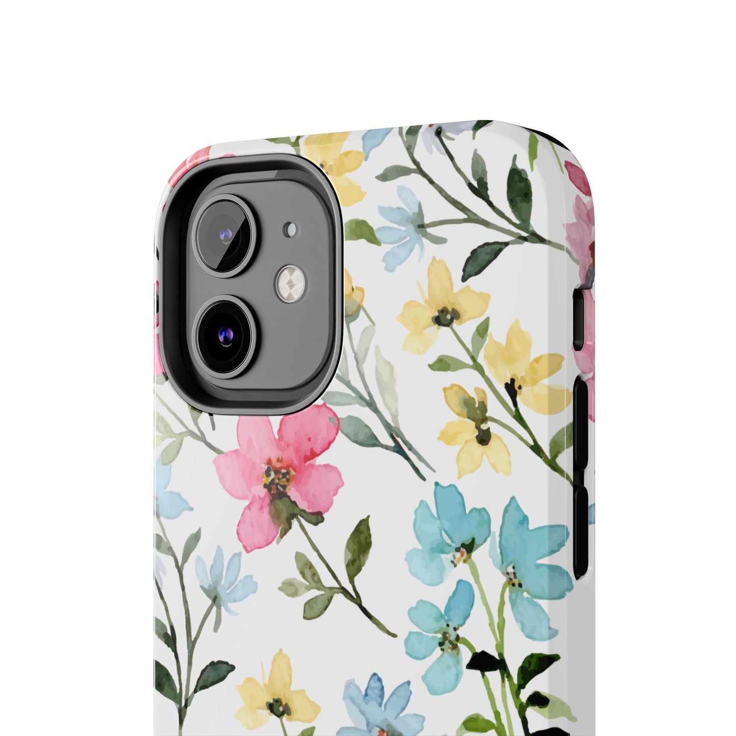 Watercolor Floral Bliss – iPhone Series Case with Pastel Flower Design