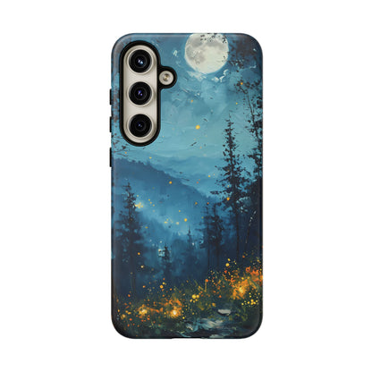 Moonlit Enchanted Forest Glow – Artistic Night Landscape Design - BOGO Cases