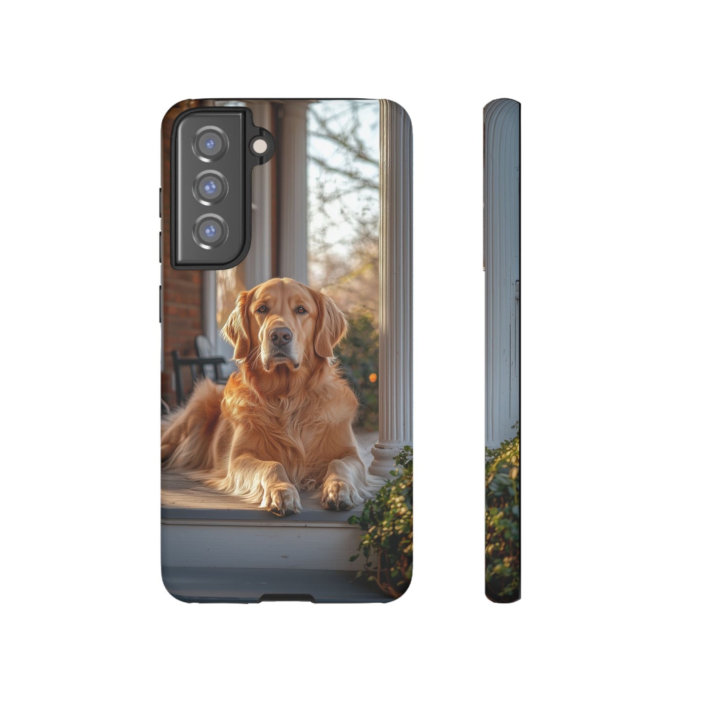 Golden Retriever on Porch - Samsung Galaxy Series Case