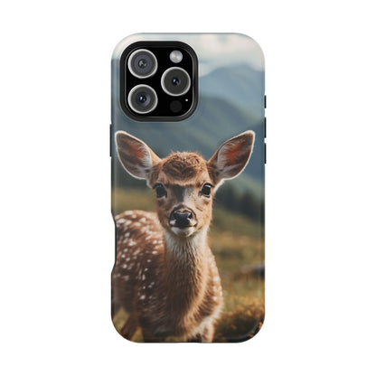 Gentle Fawn in Mountain Meadows MagSafe iPhone Case