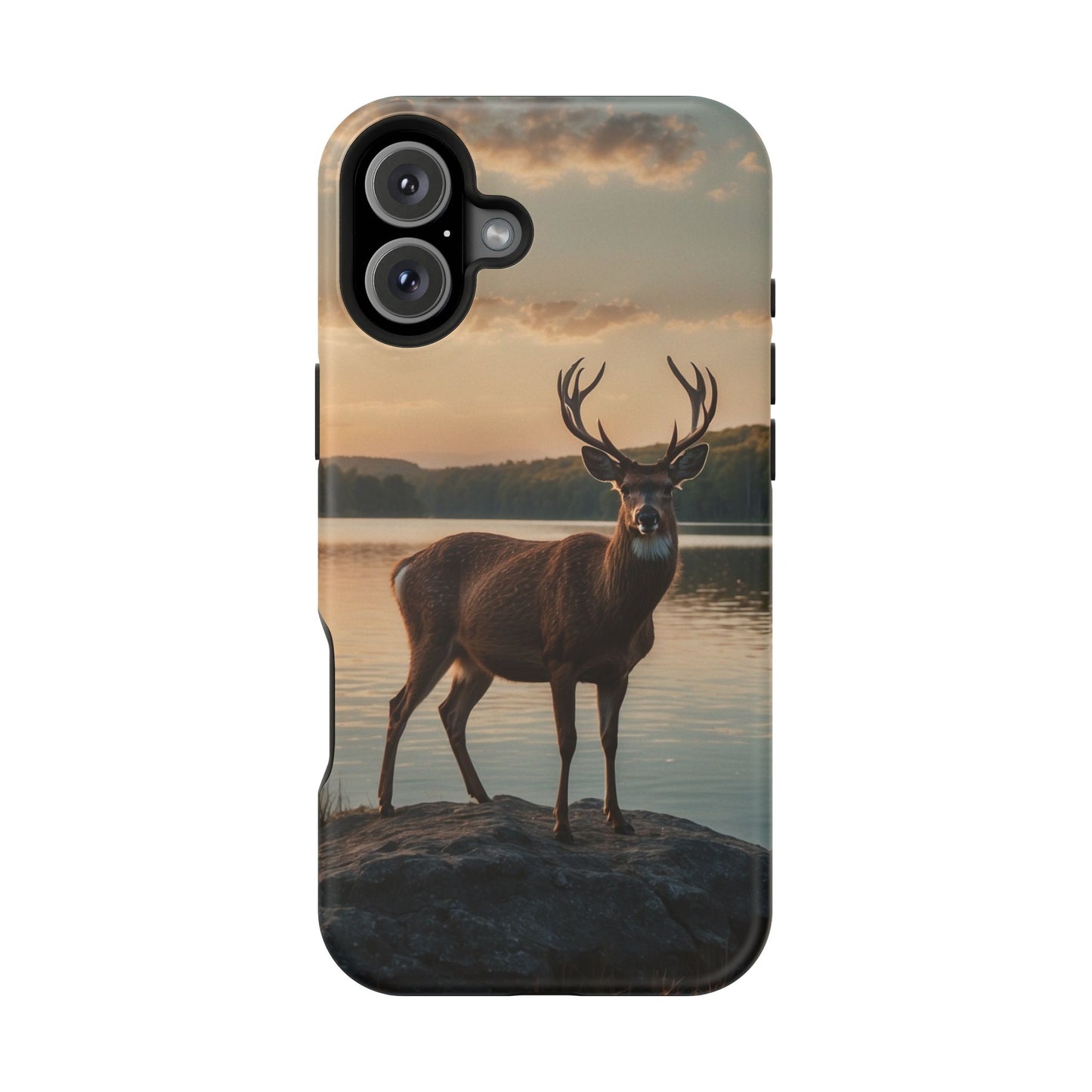 Majestic Stag at Sunset – MagSafe iPhone Case