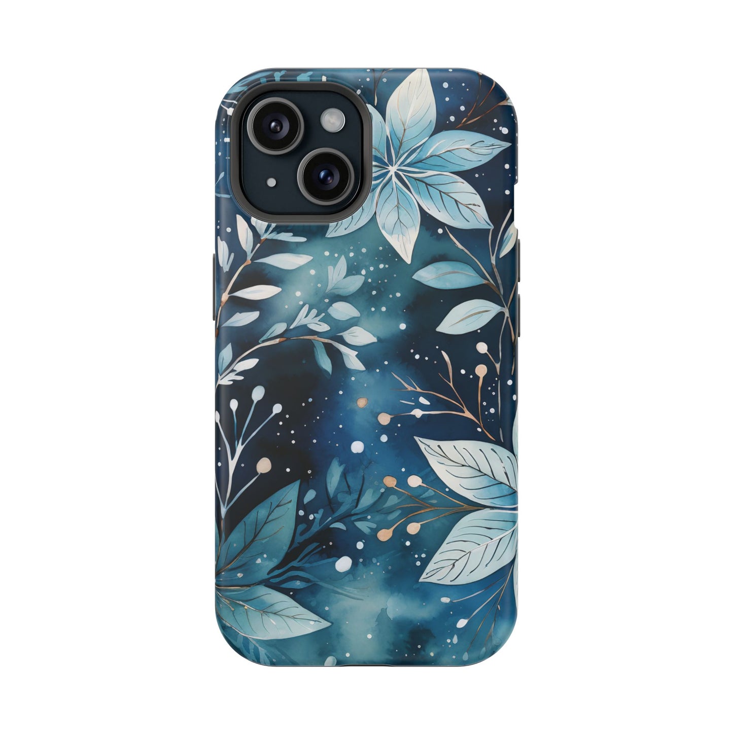 Midnight Frost Botanical – MagSafe iPhone Case