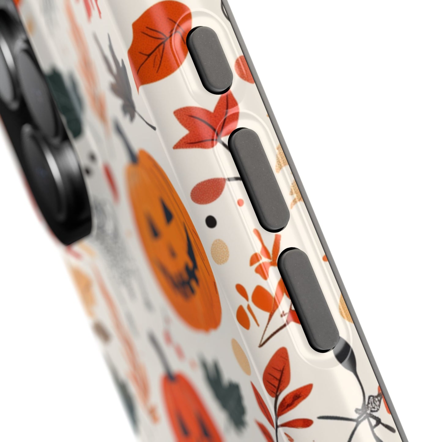 Halloween Pumpkin & Skeleton MagSafe iPhone Case – Spooky Autumn Design