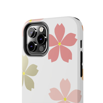 Pastel Sakura Blossom Tough iPhone Case – Durable Design with Soft Matte Finish