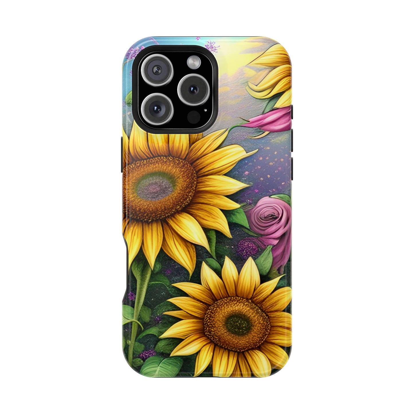 Whimsical Sunflower & Rose Garden - MagSafe iPhone Series Case