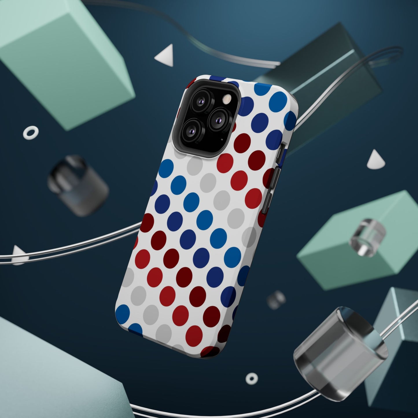 Patriotic Polka Dots - MagSafe iPhone Case