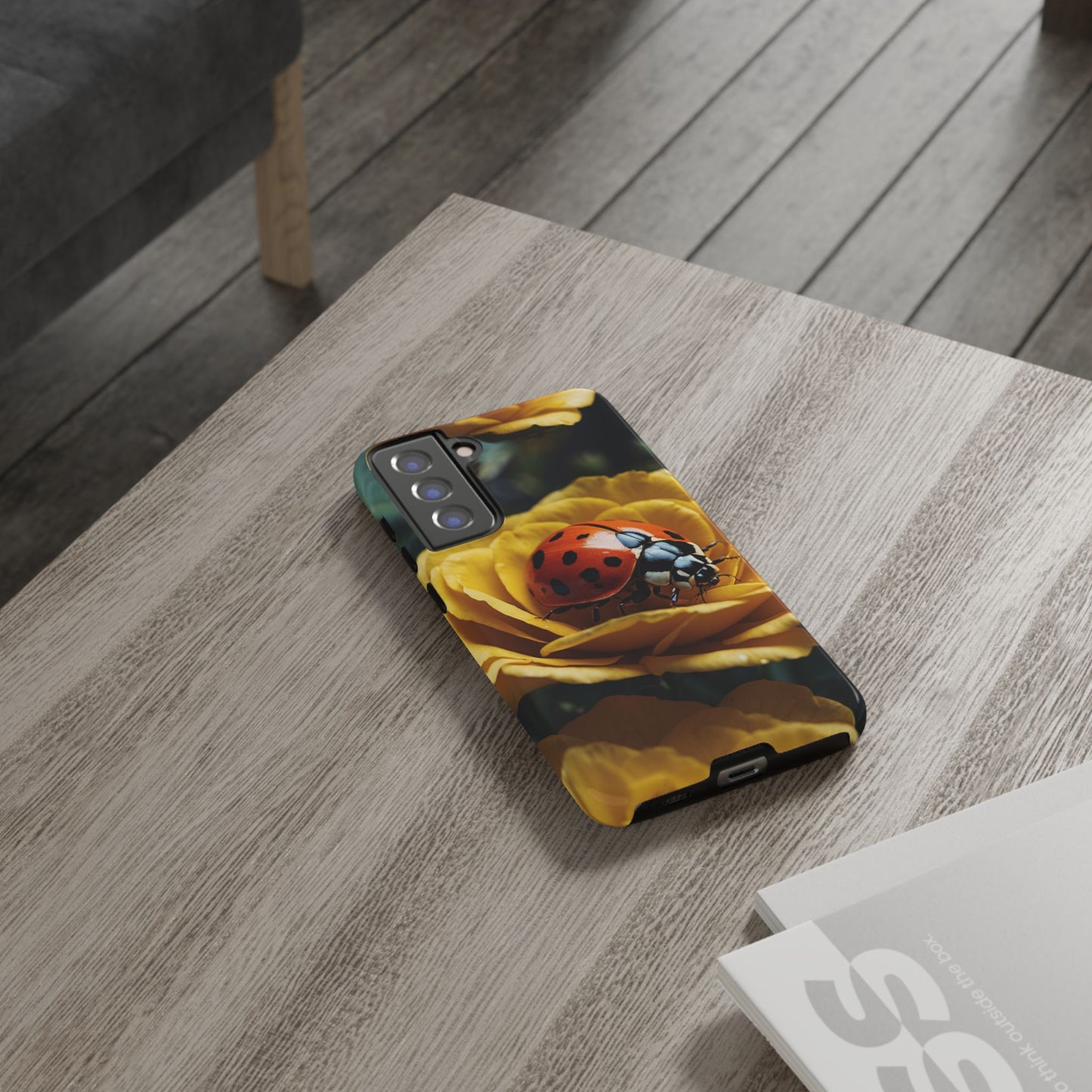 Samsung Galaxy Case: Ladybug on Yellow Petals