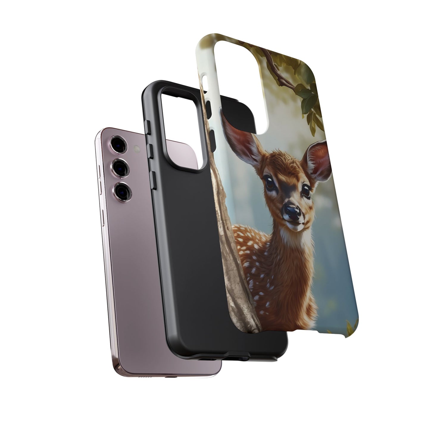 Whimsical Fawn in a Sunlit Forest Samsung Galaxy Case