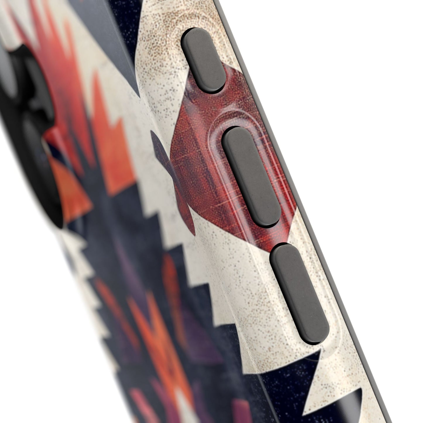 Boho Tribal Starburst Tough MagSafe iPhone Case – Vibrant Geometric Design, Dual-Layer Protection