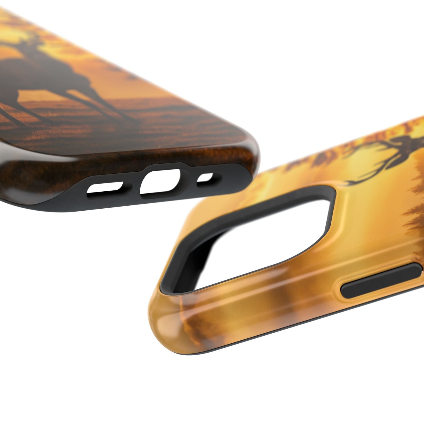 Sunset Majesty: Regal Stag – MagSafe iPhone Case