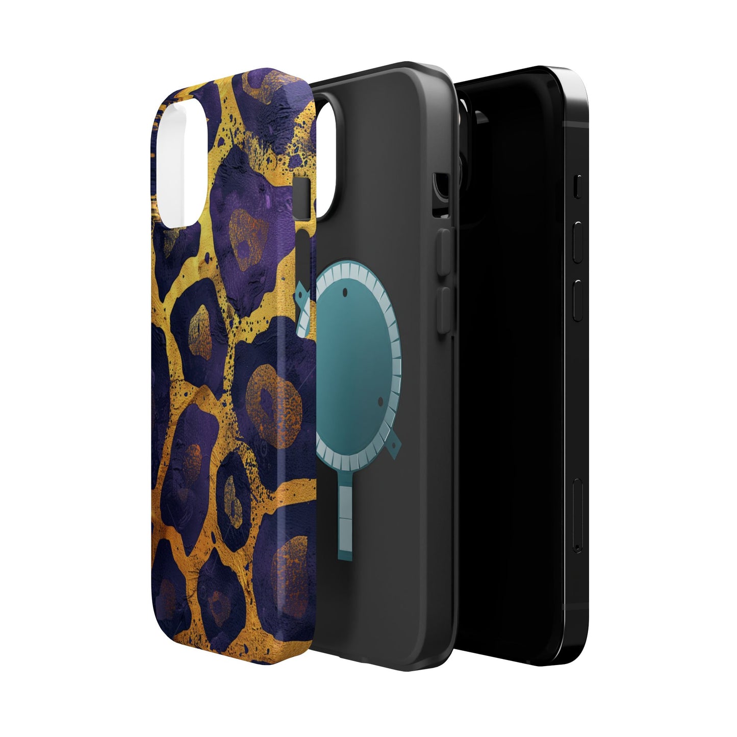 Regal Amethyst Leopard iPhone Case