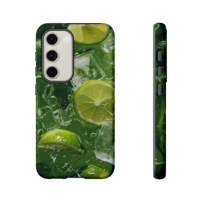 Refreshing Lime Splash Samsung Galaxy Case – Tough Protection, Vivid Dual-Layer Design