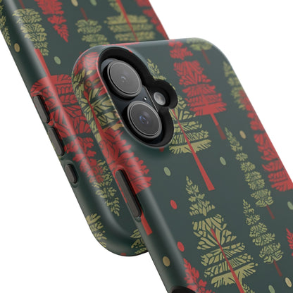 Retro Christmas Trees Pattern -  MagSafe iPhone Series Case