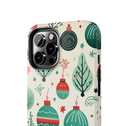 Vintage Christmas Ornaments Pattern – iPhone Series Case