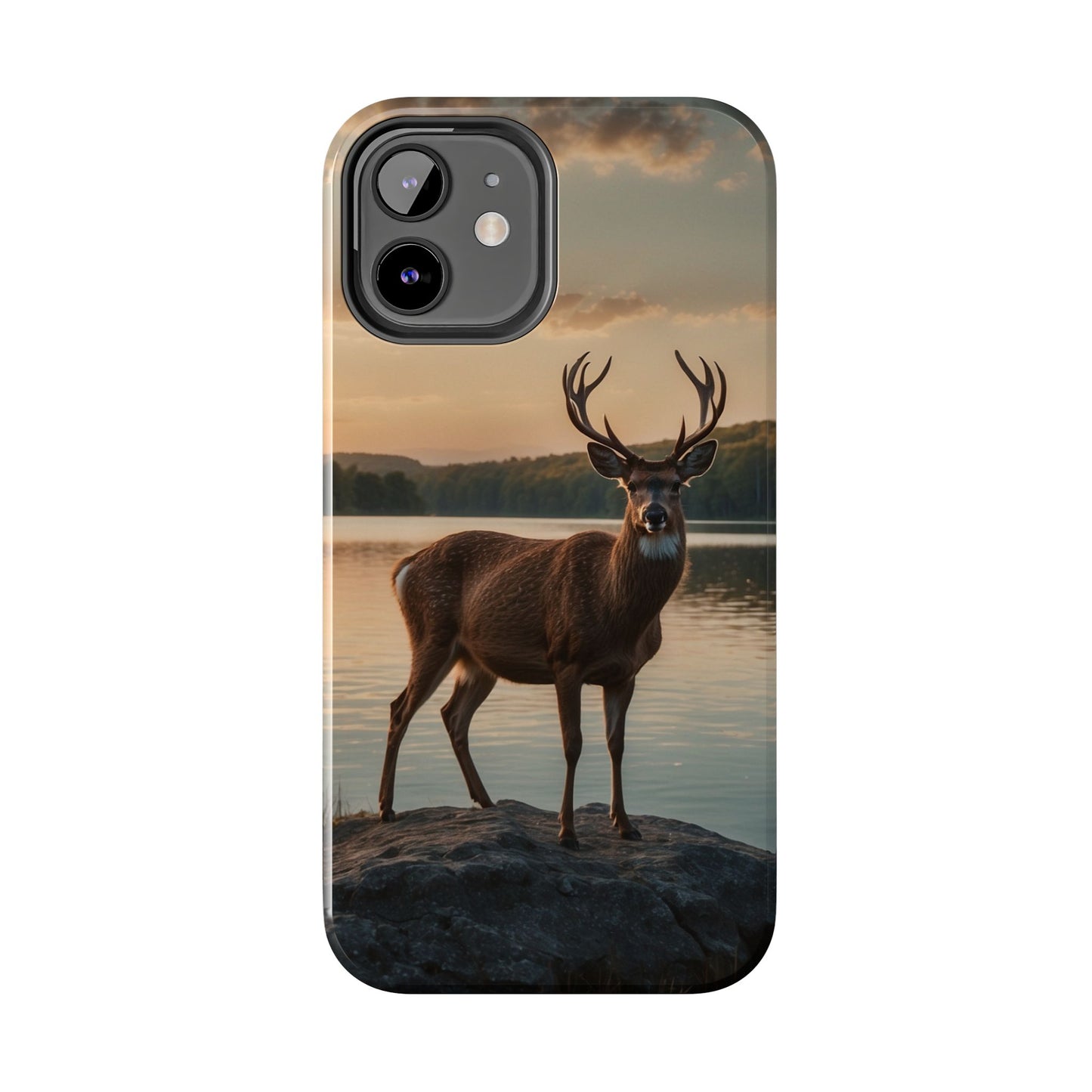 Majestic Stag at Sunset – iPhone Case