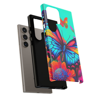 Vivid Butterfly & Floral Burst - Samsung Galaxy Case