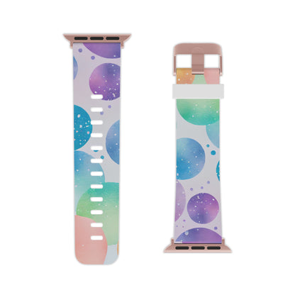 Pastel Galaxy Bubbles Apple Watch Band