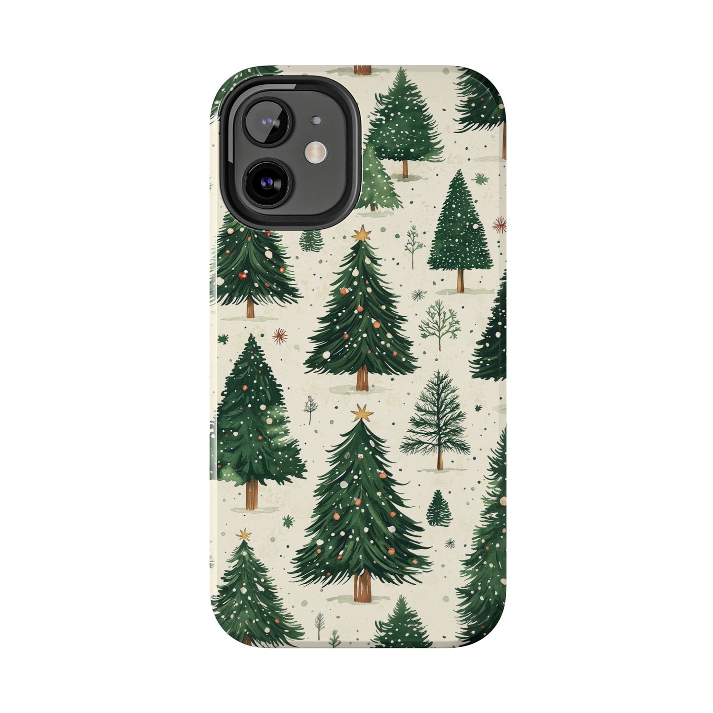 Festive Christmas Tree Forest Pattern – iPhone Series Case