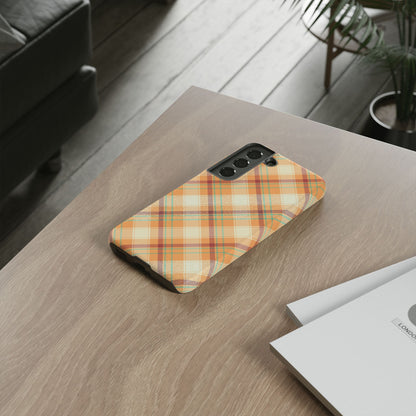 Samsung Galaxy Case - Warm Autumn Plaid Design