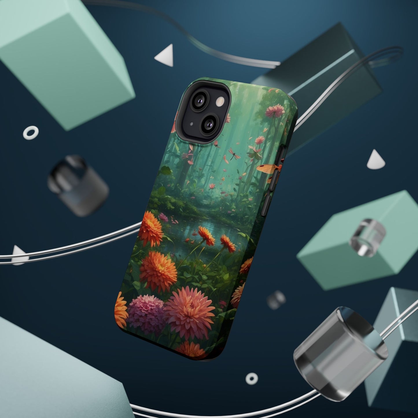 Enchanted Forest Dragonflies & Blossoms – MagSafe iPhone Series Case