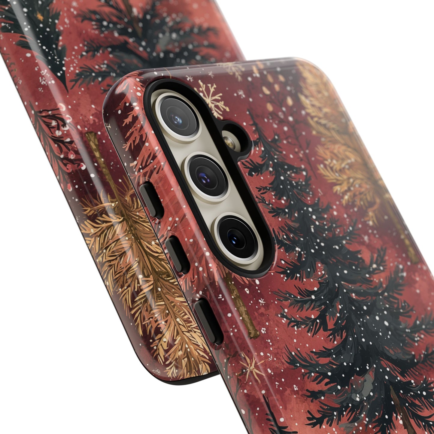 Rustic Red Winter Forest - Samsung Galaxy Series Case