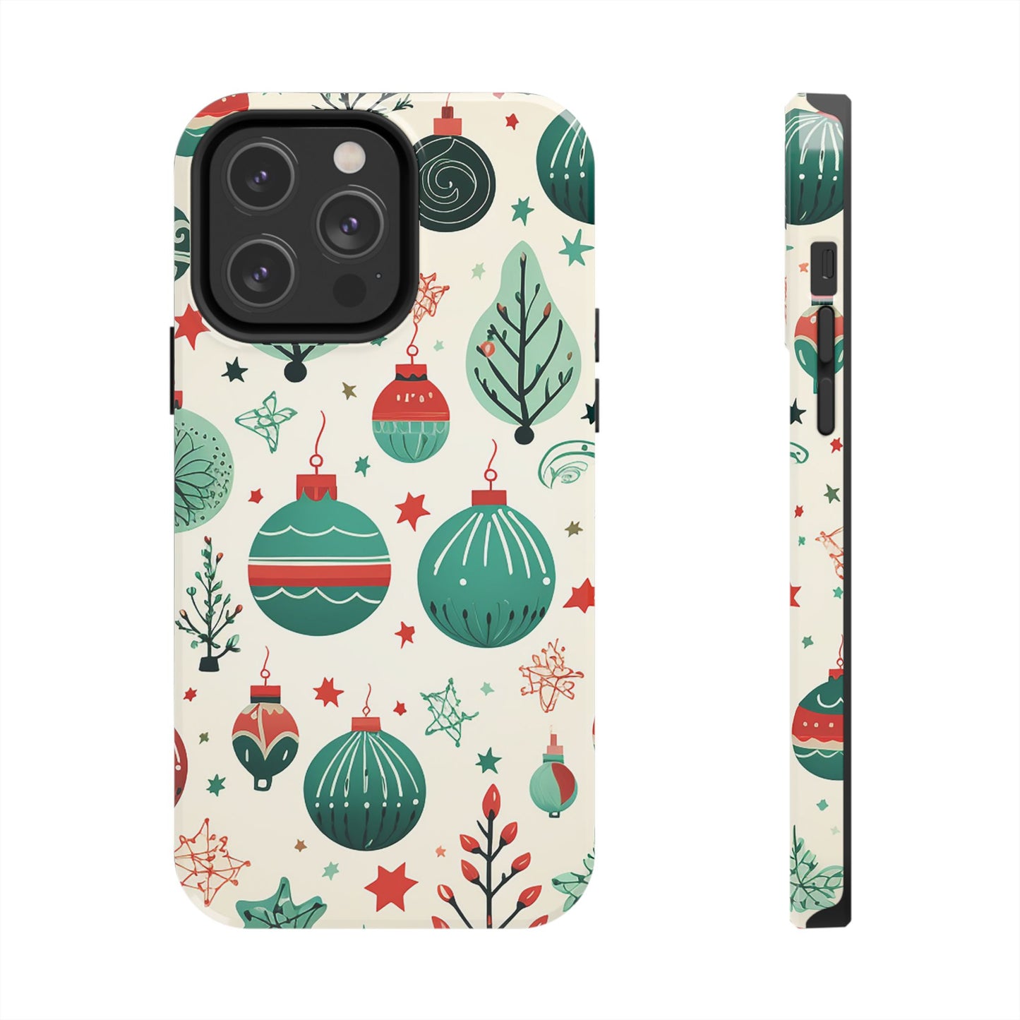 Vintage Christmas Ornaments Pattern – iPhone Series Case