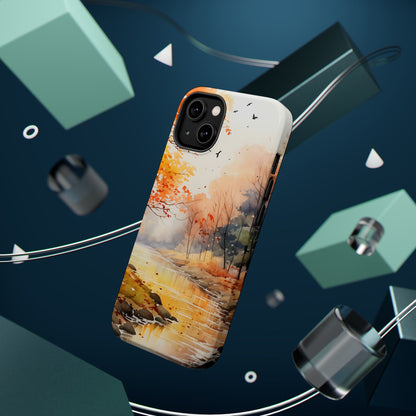 Autumn River Serenity – MagSafe iPhone Case