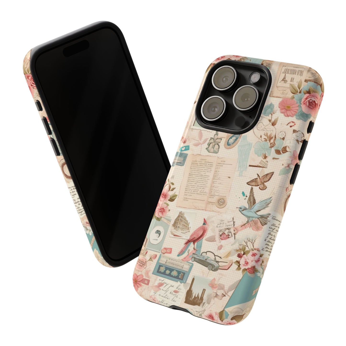 Vintage Collage iPhone Case - Retro Nostalgic Protective Cover