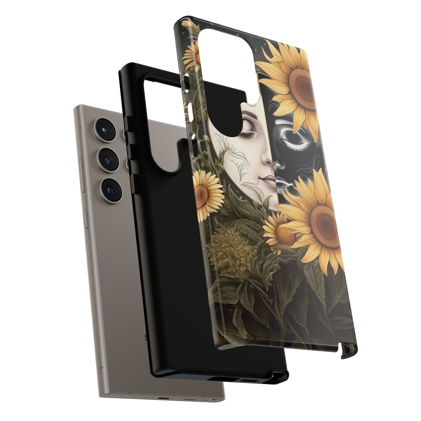 Sunflower Moon and Stars Samsung Galaxy Case – Ethereal Art Design