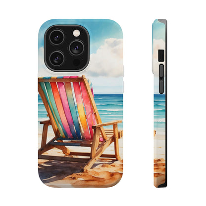 Vibrant Beach Escape MagSafe iPhone Case – Summer Vibes Design