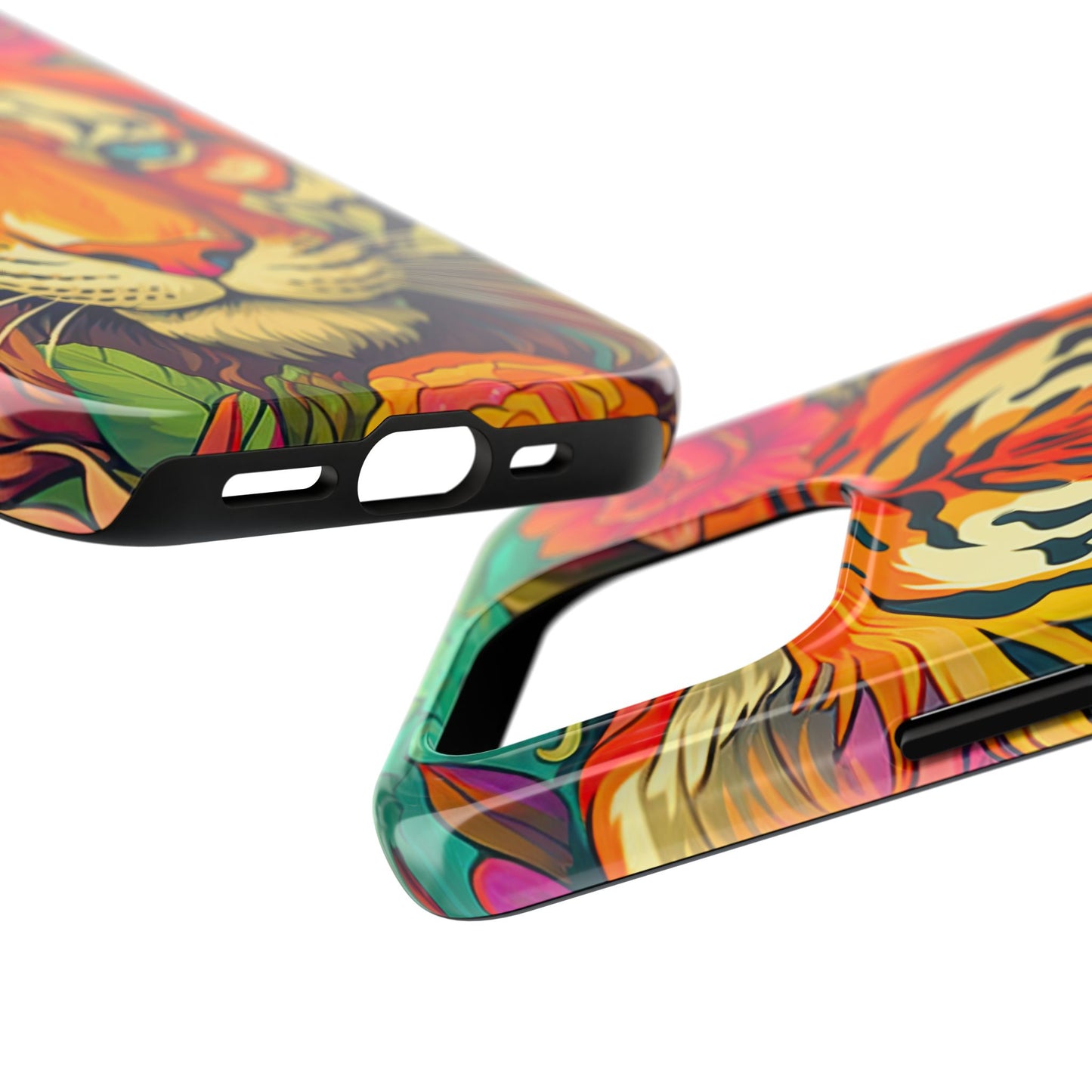 Fierce Rainbow Tiger Art - iPhone Series Case