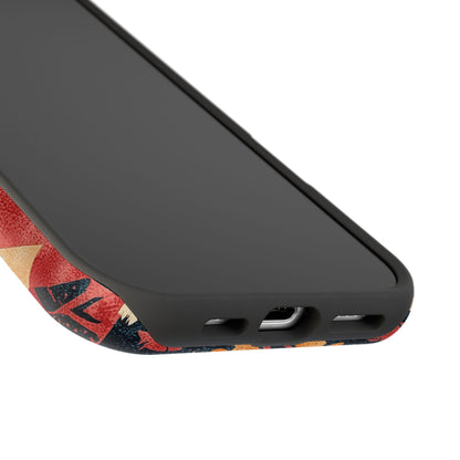 Bold Aztec Pattern Tough MagSafe iPhone Case – Vibrant Geometric Design, Dual-Layer Protection