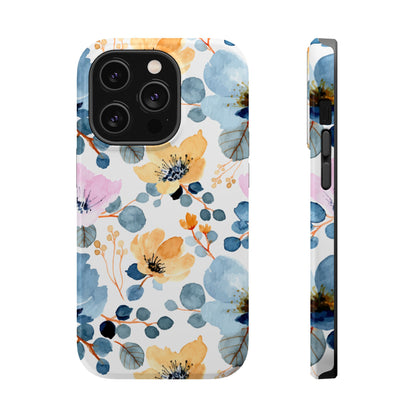 Spring Radiance – MagSafe Case with Vibrant Watercolor Floral Design