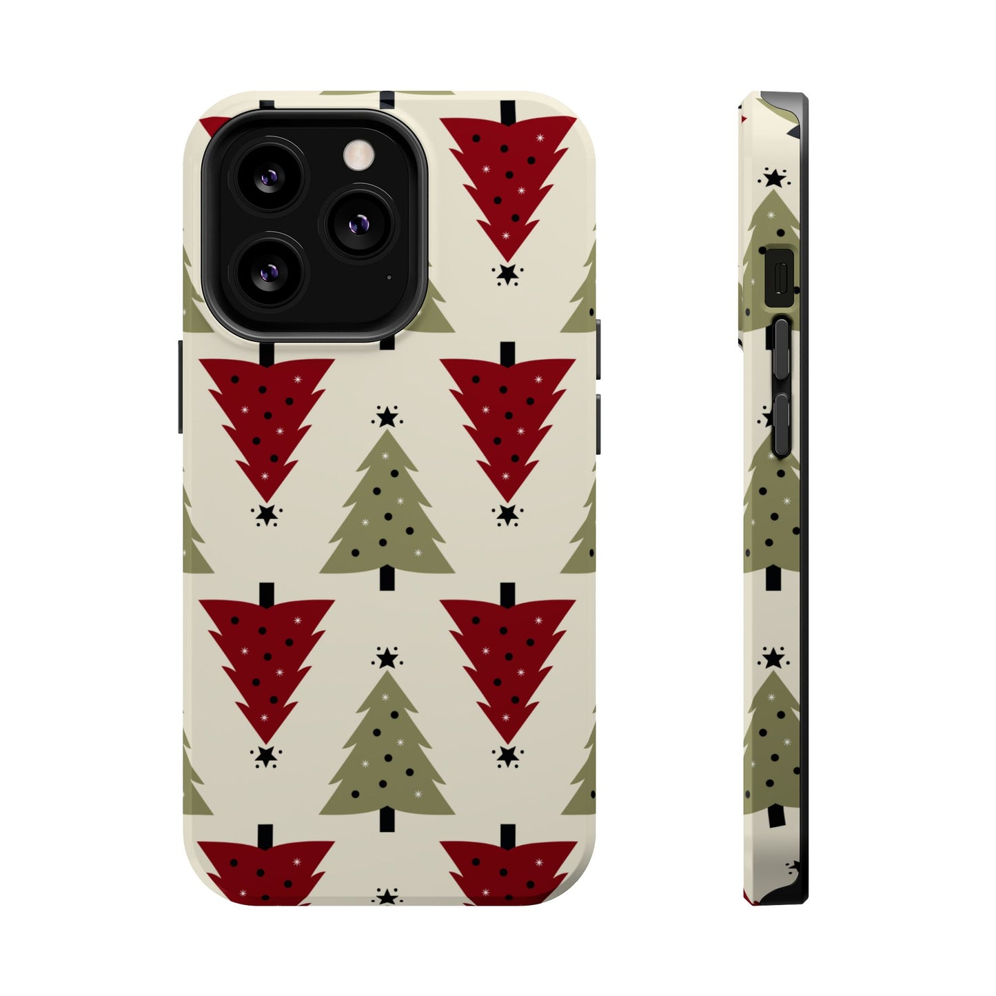 Retro Christmas Trees Pattern - MagSafe iPhone Series Case