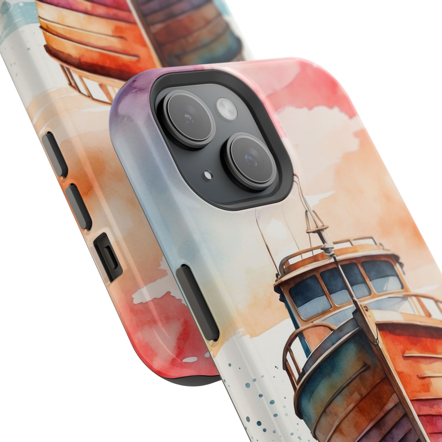 Sunset Sail Watercolor Boat –  MagSafe iPhone Series Case