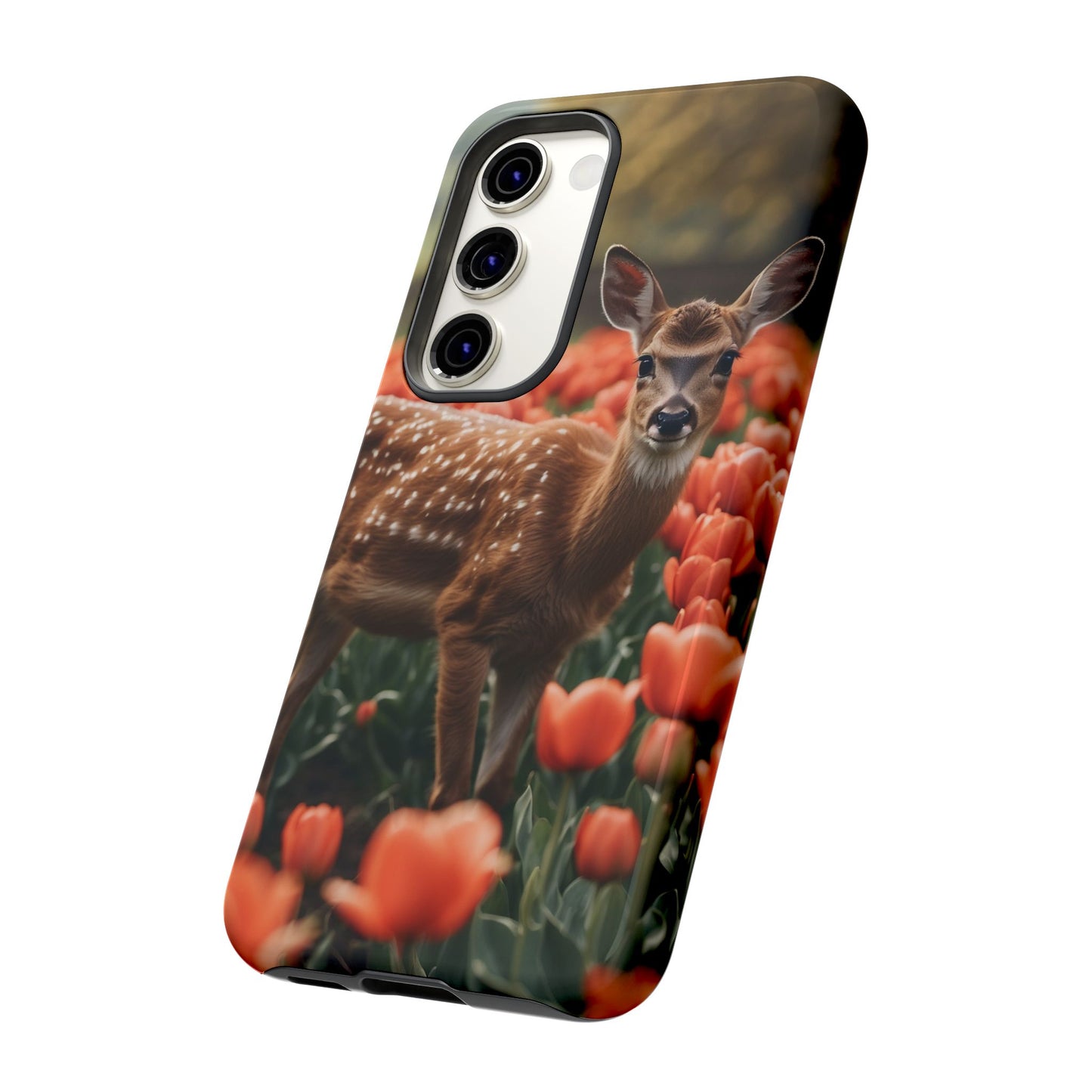 Fawn Among Tulips Samsung Galaxy Case