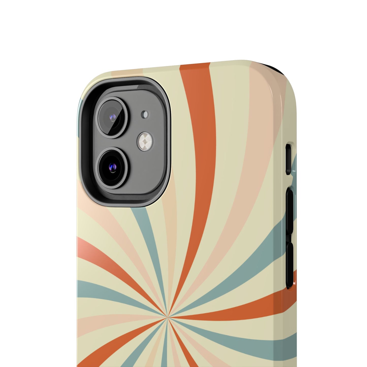 Retro Swirl iPhone Case – Durable, Vintage-Inspired Design with Dual-Layer Protection