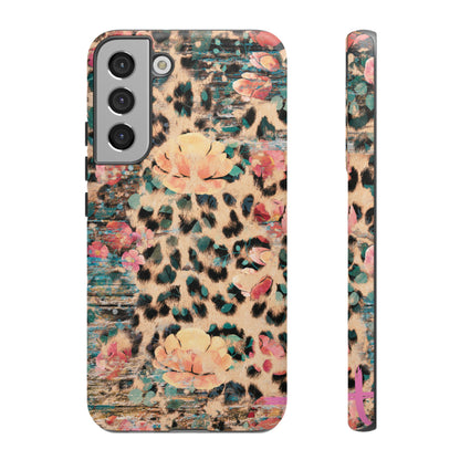 Rustic Floral Leopard - Samsung Galaxy Series Case