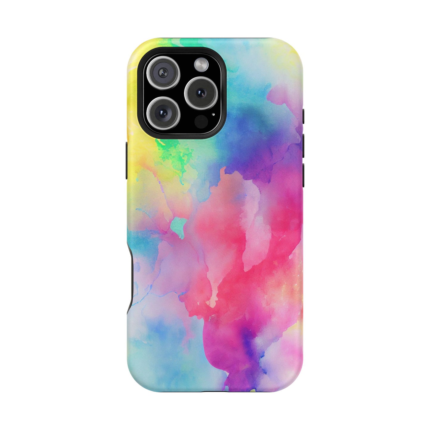 Pastel Watercolor Dream MagSafe iPhone Case – Slim Profile, Glossy Finish