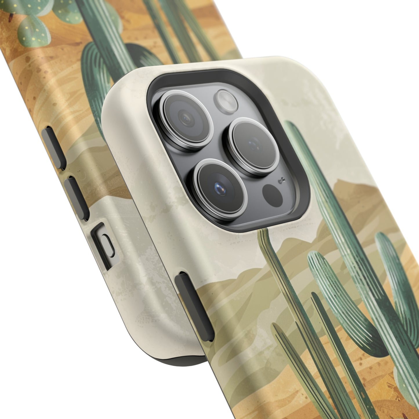 Desert Oasis MagSafe iPhone Case - Embrace the Western Spirit With Cactuses For Your iPhone 15, 14, 13, Pro, Plus, & Pro Max