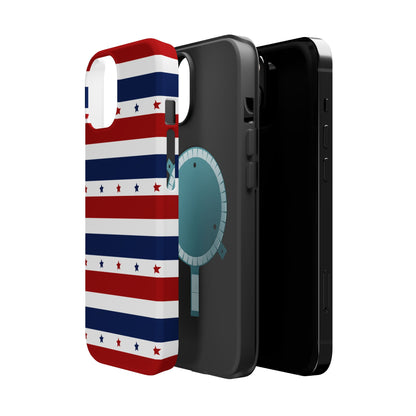 Patriotic Stars MagSafe iPhone Case