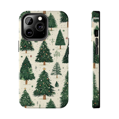 Festive Christmas Tree Forest Pattern – iPhone Series Case